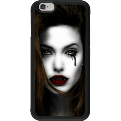 Coque iPhone 6/6s - Silicone rigide noir Halloween 2023 gothic vampire