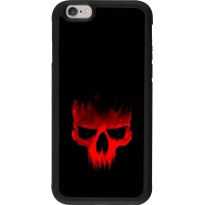 Coque iPhone 6/6s - Silicone rigide noir Halloween 2023 scary skull