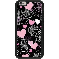 Coque iPhone 6/6s - Silicone rigide noir Halloween 2024 girly