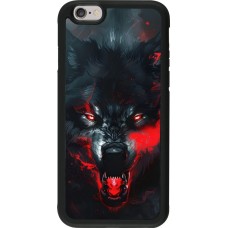 Coque iPhone 6/6s - Silicone rigide noir Halloween 2024 mad werewolf