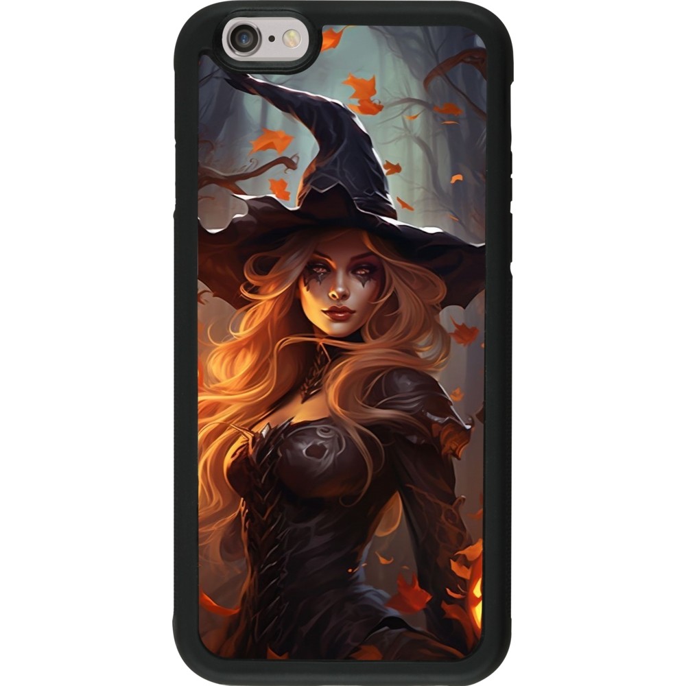 Coque iPhone 6/6s - Silicone rigide noir Halloween 2024 sexy witch