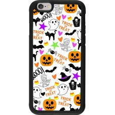 Coque iPhone 6/6s - Silicone rigide noir Halloween 2024 trick or treat