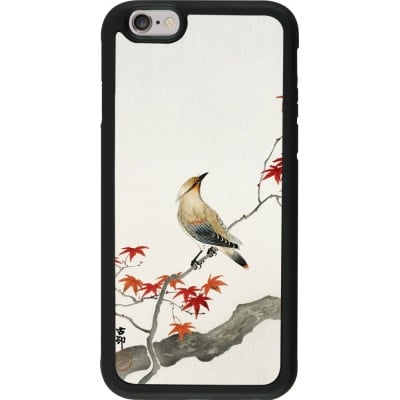 Coque iPhone 6/6s - Silicone rigide noir Japanese Bird