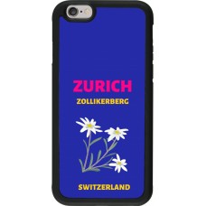 Coque iPhone 6/6s - Silicone rigide noir Pop Summer Destination Zurich