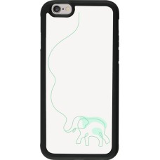 Coque iPhone 6/6s - Silicone rigide noir Spring 23 baby elephant