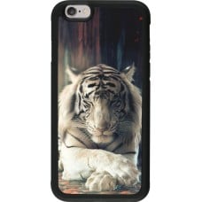 Coque iPhone 6/6s - Silicone rigide noir Zen Tiger