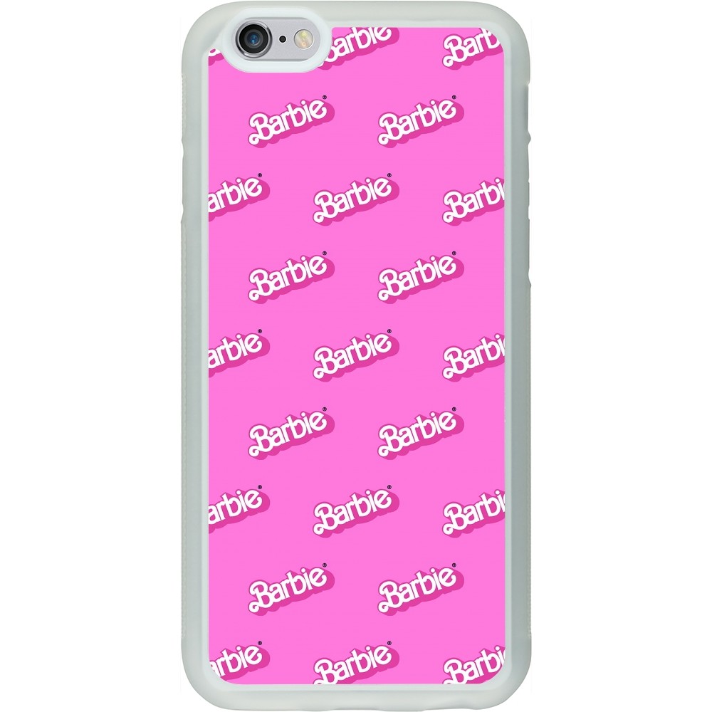 Coque iPhone 6/6s - Silicone rigide transparent Barbie Pattern