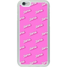 Coque iPhone 6/6s - Silicone rigide transparent Barbie Pattern