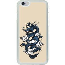 Coque iPhone 6/6s - Silicone rigide transparent Blue Dragon Tattoo