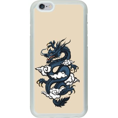 Coque iPhone 6/6s - Silicone rigide transparent Blue Dragon Tattoo