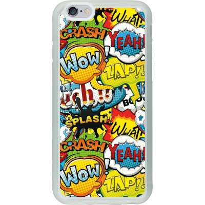 Coque iPhone 6/6s - Silicone rigide transparent Cartoons slogans