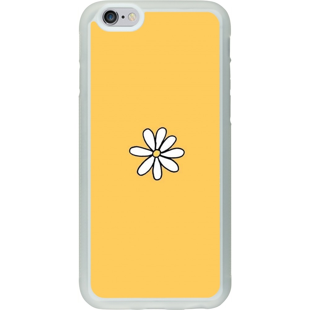 Coque iPhone 6/6s - Silicone rigide transparent Easter 2023 daisy