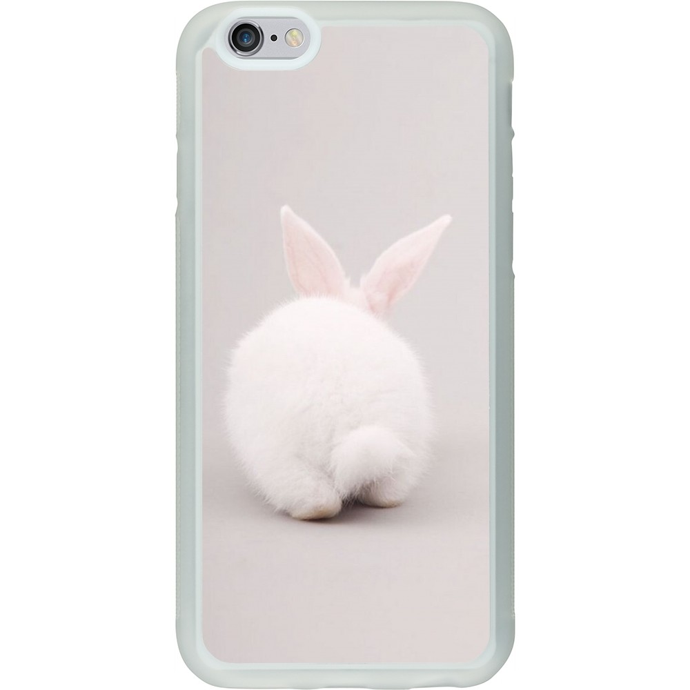 Coque iPhone 6/6s - Silicone rigide transparent Easter 2024 bunny butt