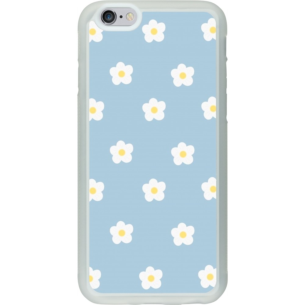 Coque iPhone 6/6s - Silicone rigide transparent Easter 2024 daisy flower