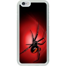 Coque iPhone 6/6s - Silicone rigide transparent Halloween 2023 spider black widow