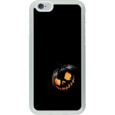 Coque iPhone 6/6s - Silicone rigide transparent Halloween 2023 discreet pumpkin