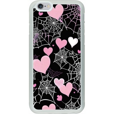 Coque iPhone 6/6s - Silicone rigide transparent Halloween 2024 girly