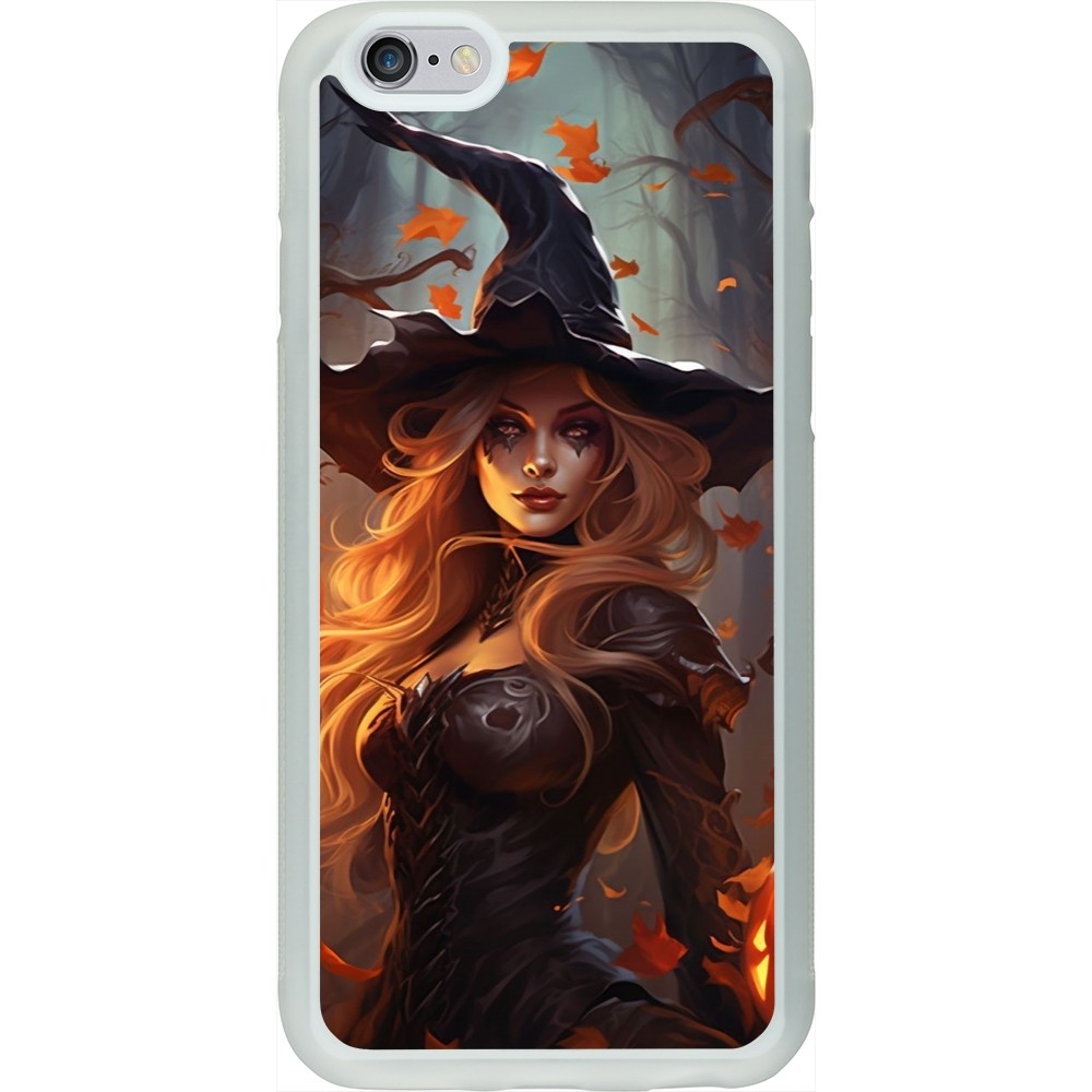 Coque iPhone 6/6s - Silicone rigide transparent Halloween 2024 sexy witch