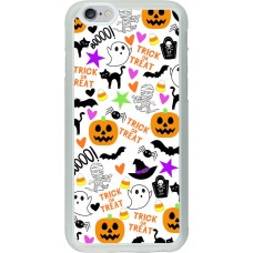 Coque iPhone 6/6s - Silicone rigide transparent Halloween 2024 trick or treat