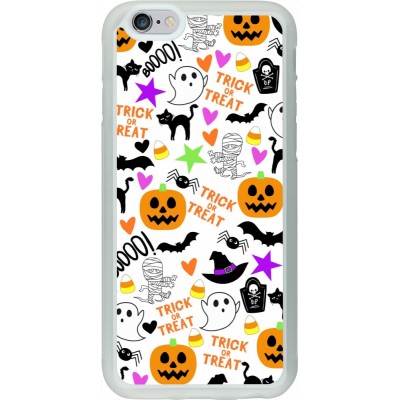 Coque iPhone 6/6s - Silicone rigide transparent Halloween 2024 trick or treat