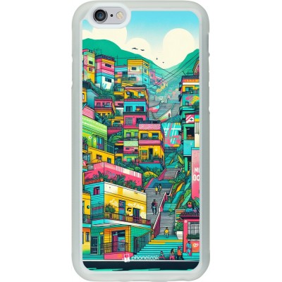 Coque iPhone 6/6s - Silicone rigide transparent Medellin Comuna 13 Art