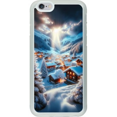 Coque iPhone 6/6s - Silicone rigide transparent Mont Neige Lumière