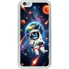 Coque iPhone 6/6s - Silicone rigide transparent VR SpaceCat Odyssey