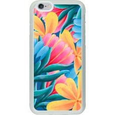 Coque iPhone 6/6s - Silicone rigide transparent Spring 23 colorful flowers