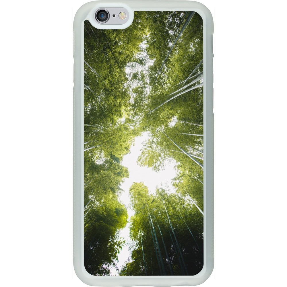 Coque iPhone 6/6s - Silicone rigide transparent Spring 23 forest blue sky