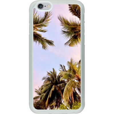 Coque iPhone 6/6s - Silicone rigide transparent Summer 2023 palm tree vibe