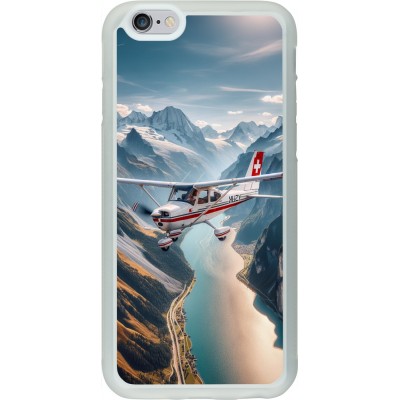 Coque iPhone 6/6s - Silicone rigide transparent Vol Alpin Suisse