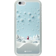 Coque iPhone 6/6s - Silicone rigide transparent Noël 2023 Petit Père Flocon