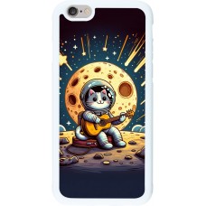 Coque iPhone 6/6s - Silicone rigide blanc AstroCat RockLune