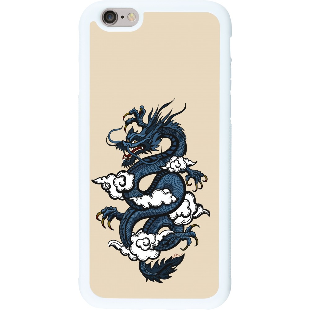 Coque iPhone 6/6s - Silicone rigide blanc Blue Dragon Tattoo