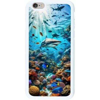 Coque iPhone 6/6s - Silicone rigide blanc Bora Bora Mer et Merveilles