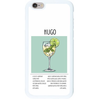 Coque iPhone 6/6s - Silicone rigide blanc Cocktail recette Hugo