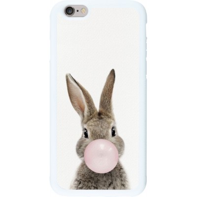 Coque iPhone 6/6s - Silicone rigide blanc Easter 2023 bubble gum bunny