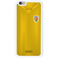 Coque iPhone 6/6s - Silicone rigide blanc Maillot de football Roumanie