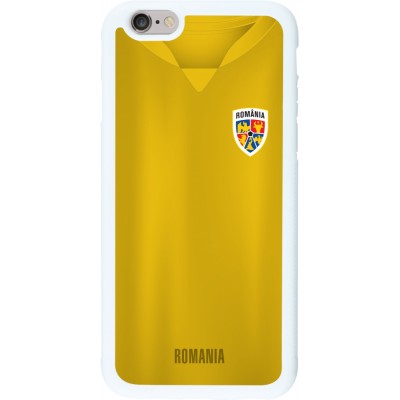 Coque iPhone 6/6s - Silicone rigide blanc Maillot de football Roumanie