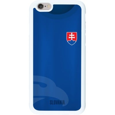 Coque iPhone 6/6s - Silicone rigide blanc Maillot de football Slovaquie