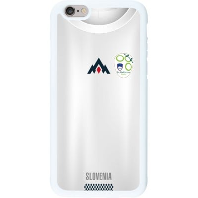 Coque iPhone 6/6s - Silicone rigide blanc Maillot de football Slovénie