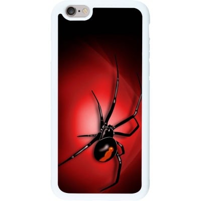 Coque iPhone 6/6s - Silicone rigide blanc Halloween 2023 spider black widow