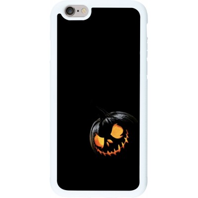 Coque iPhone 6/6s - Silicone rigide blanc Halloween 2023 discreet pumpkin