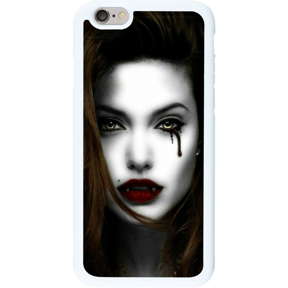 Coque iPhone 6/6s - Silicone rigide blanc Halloween 2023 gothic vampire