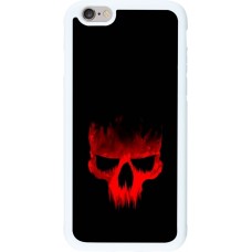 Coque iPhone 6/6s - Silicone rigide blanc Halloween 2023 scary skull