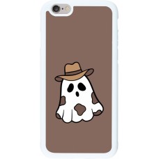 Coque iPhone 6/6s - Silicone rigide blanc Halloween 2024 cowboy ghost