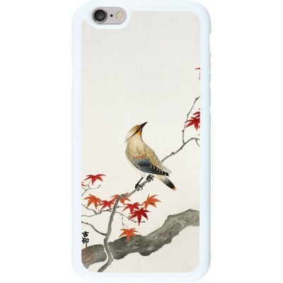 Coque iPhone 6/6s - Silicone rigide blanc Japanese Bird