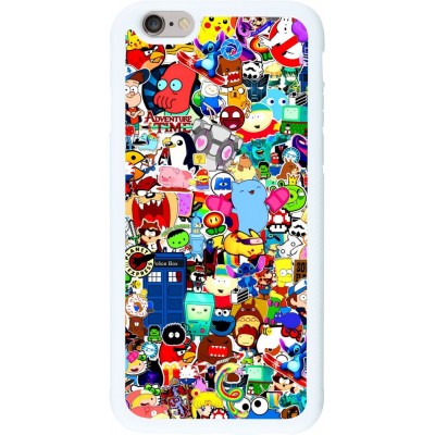 Coque iPhone 6/6s - Silicone rigide blanc Mixed cartoons