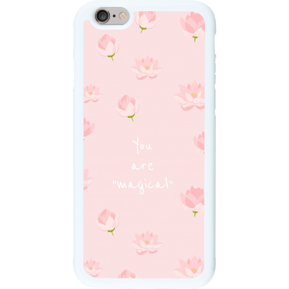 Coque iPhone 6/6s - Silicone rigide blanc Mom 2023 your are magical