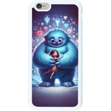 Coque iPhone 6/6s - Silicone rigide blanc Valentine 2024 Fluffy Love